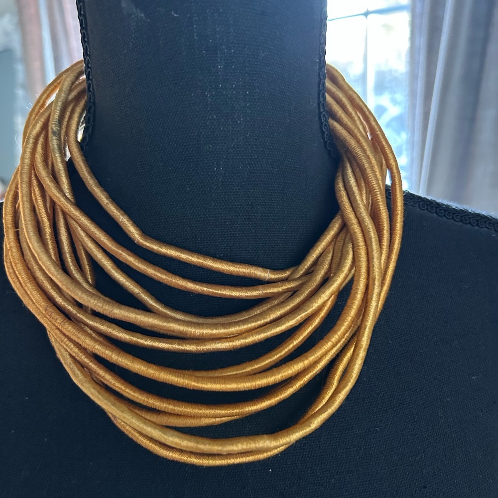Elegant Gold Multi-Strand Necklace